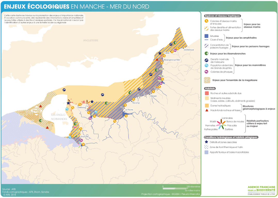 Présentation de la façade Manche est- Mer du nord et ses enjeux écologiques