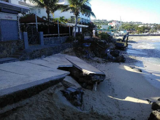 Conséquences de l'érosion du littoral, La Réunion