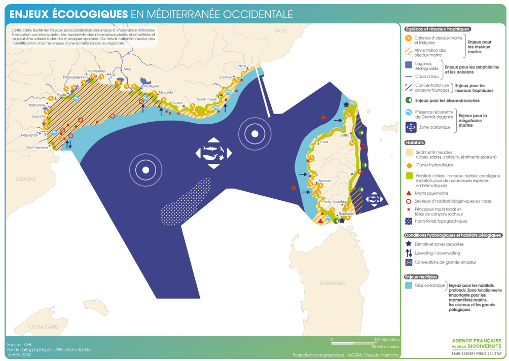 Présentation de la façade Méditerranée et ses enjeux écologiques